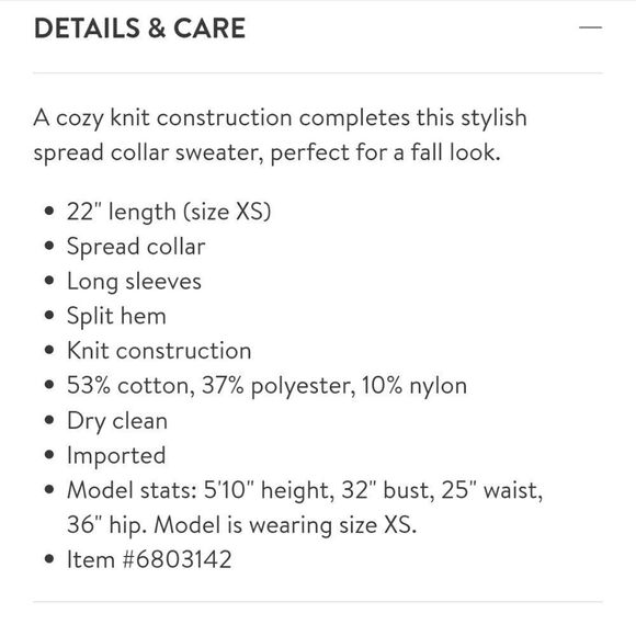 PARKER McKenna spread collar knit sweater - Picture 7 of 9